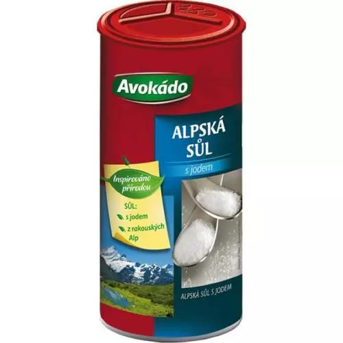 E-shop Avokádo alpská soľ s jódom 330g