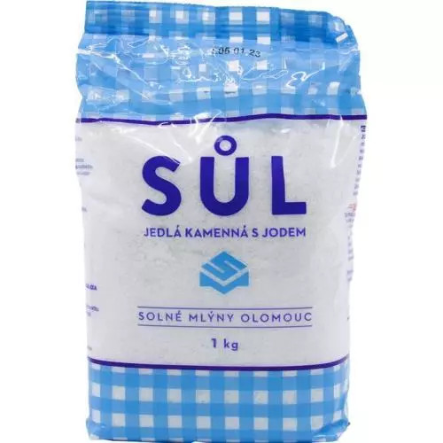 E-shop Soľ jedlá s jódom a fluórom 1kg