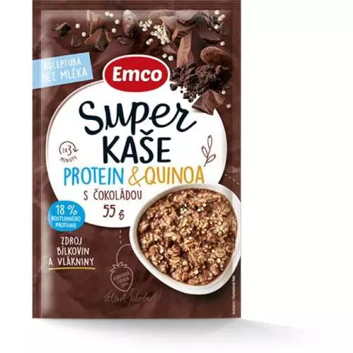 E-shop Emco super kaša proteín čoko 55g