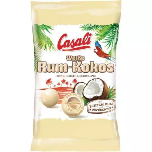 E-shop Casali dražé rum+kokos biele 100g