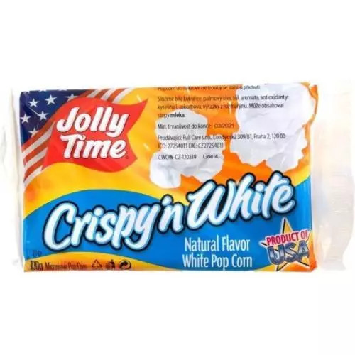 E-shop JollyTime popcorn crispy n white 100g USA