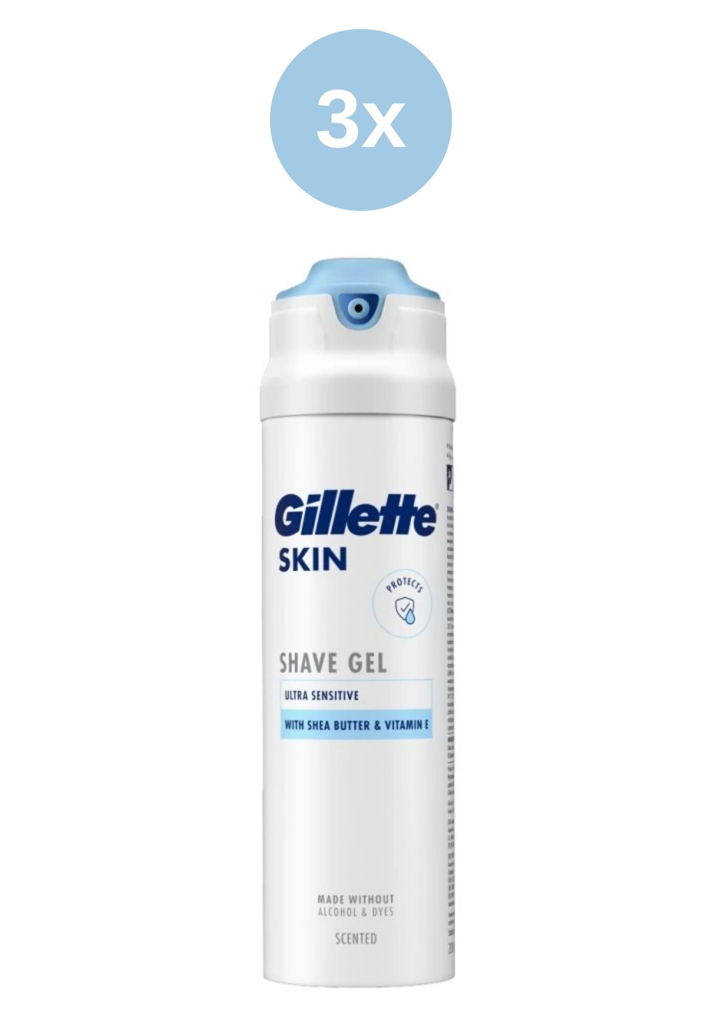 E-shop Gillette SKIN Sensitive gél 3x200ml Ultra