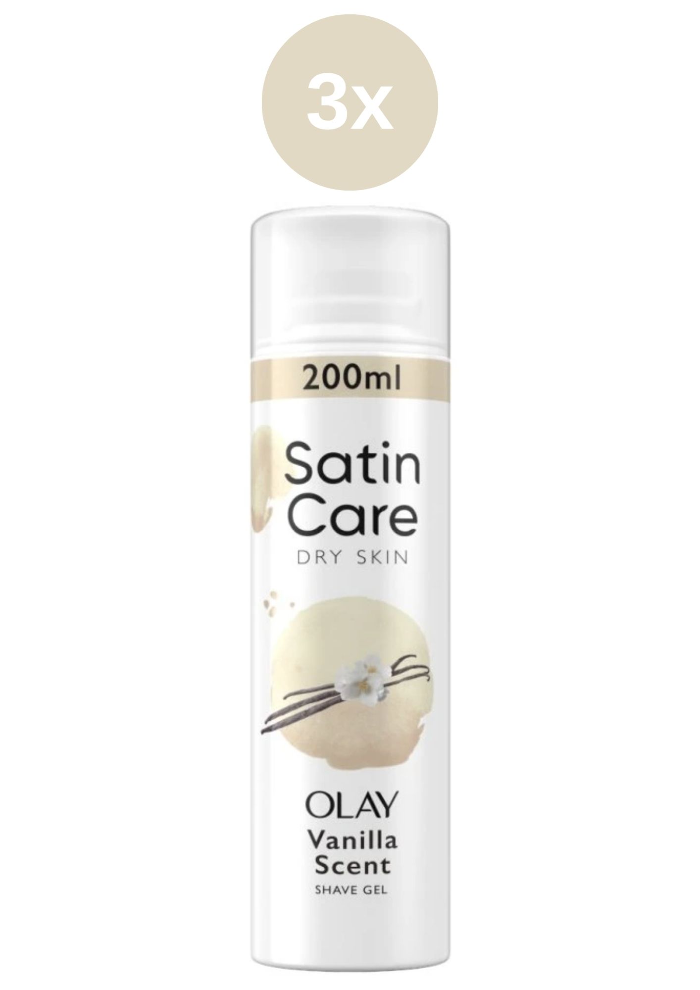 E-shop GIL Satin Care gél na holenie 3x200ml Vanila Dream