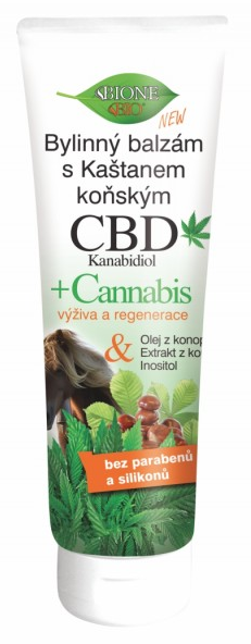 E-shop BIONE Bylinný balzam s Gaštanom konským CBD Kanabidiol 300 ml