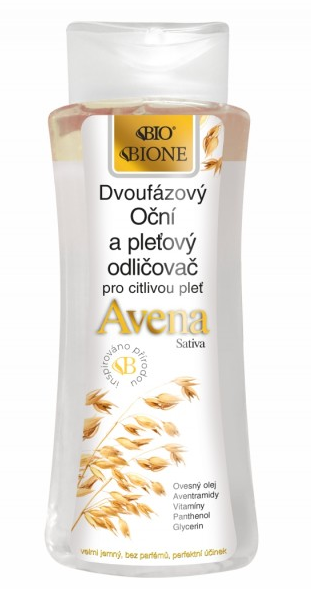 E-shop BIONE Dvojfázový očný a pleťový odličovač pre citlivú pleť AVENA SATIVA 255 ml