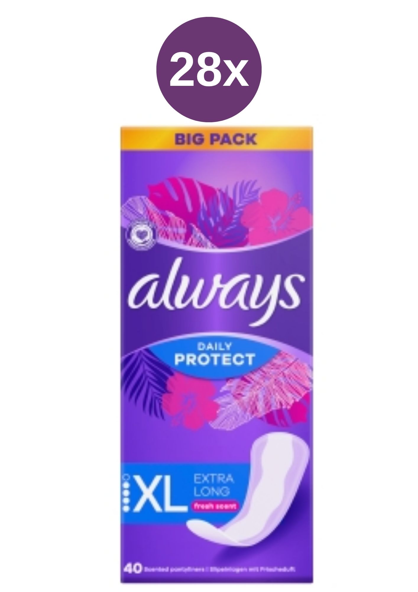 E-shop Always Intímky 28x (40ks/kra) ExtraLongFresh
