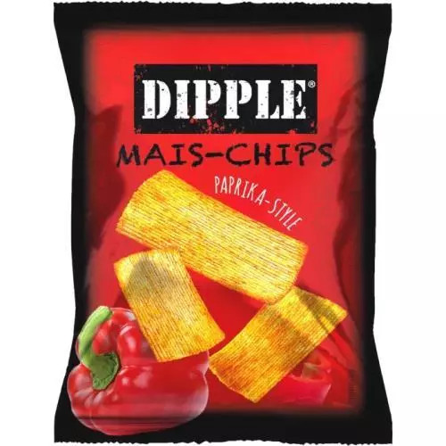 E-shop Dipple mais-chips paprika štýle 20g