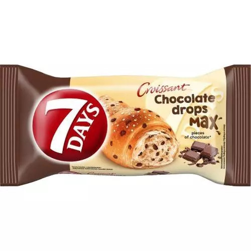 E-shop 7Days croissant max chocolate drops 70g