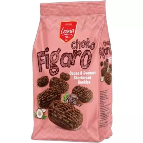 E-shop Leona Figaro cookies choco cocoa coconut shortbread 300g