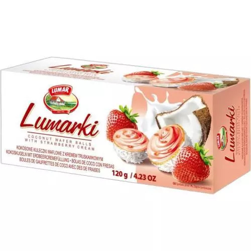 E-shop Lumar Lumarki wafer gule jahoda 120g