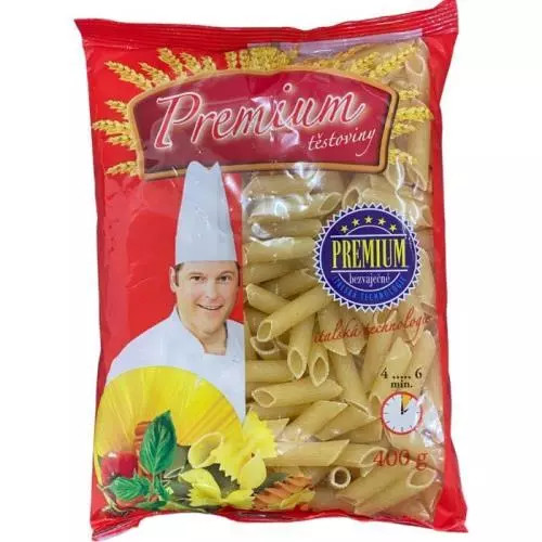 E-shop Premium cestoviny penne bezvaječné 400g