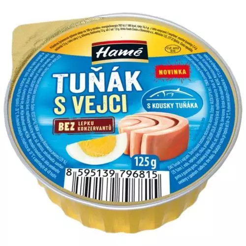 E-shop Hamé paštéta tuniak s vajcami 125g