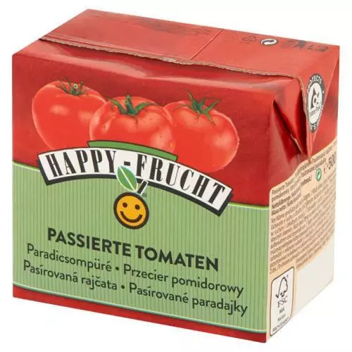 E-shop Happy frucht paradajky pasírované 500g