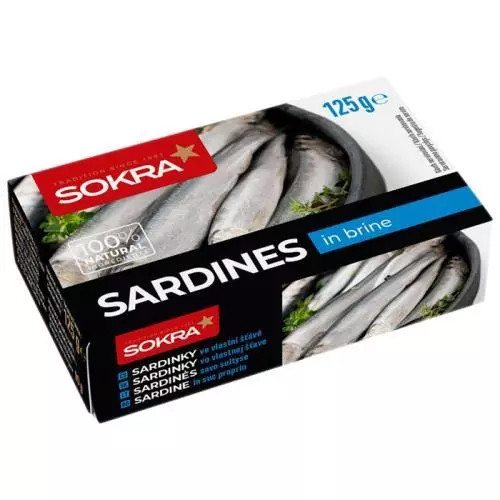 E-shop Sokra sardinky vo vlastnej štáve 125g