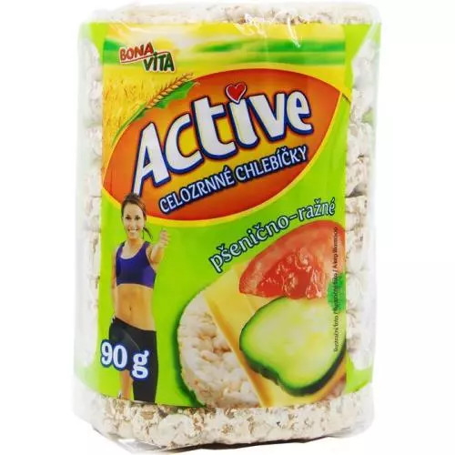 E-shop BonaVita Active chlebíčky celozrnnej pšenice a raž 90g