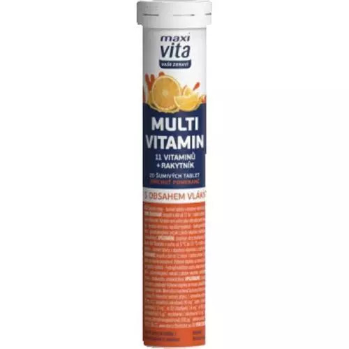 E-shop Maxi vita šumivé tablety multivitamín rakytník 80g
