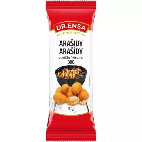 E-shop Dr.Ensa arašidy v cestíčku s príchuťou barbecue 50g