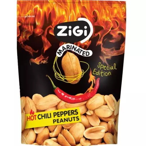E-shop ZIGI arašidy hot chilli peppers 70g
