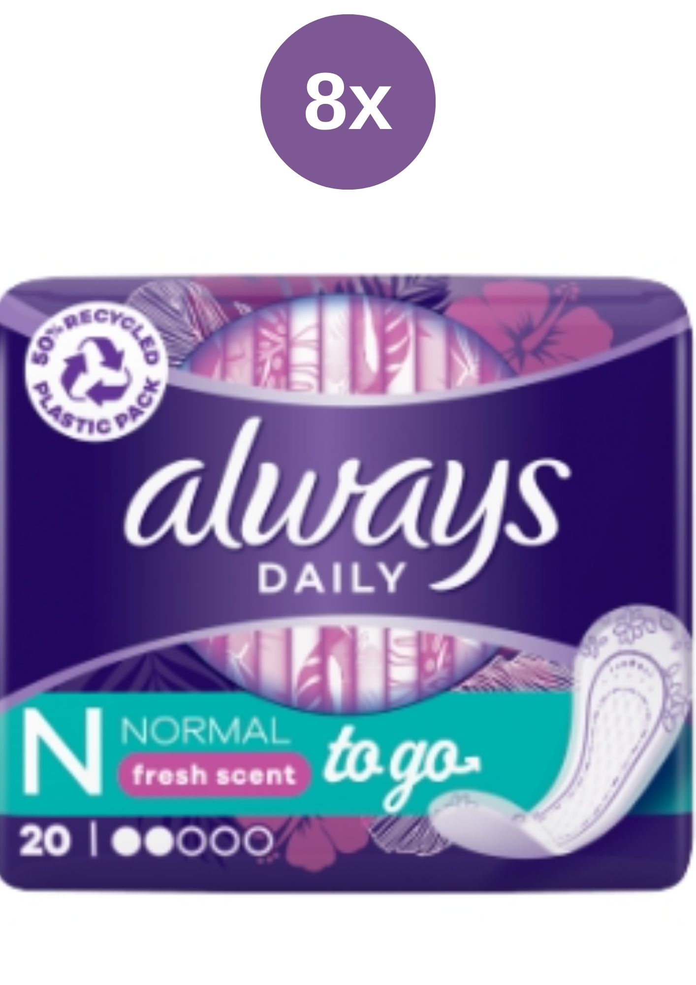 E-shop Always vložky 8x (20ks/fol) Slip Normal Deo