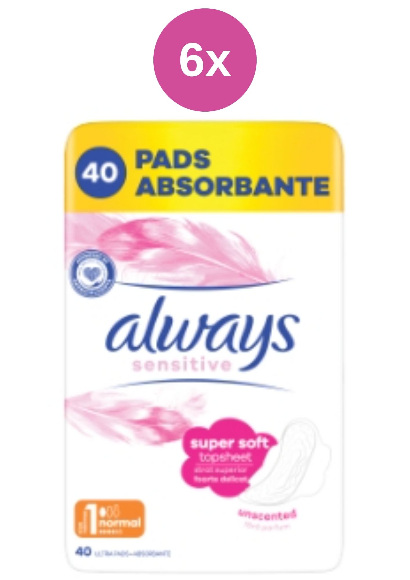 E-shop Always vložky 6x (40ks/fol) Ultra sensitive