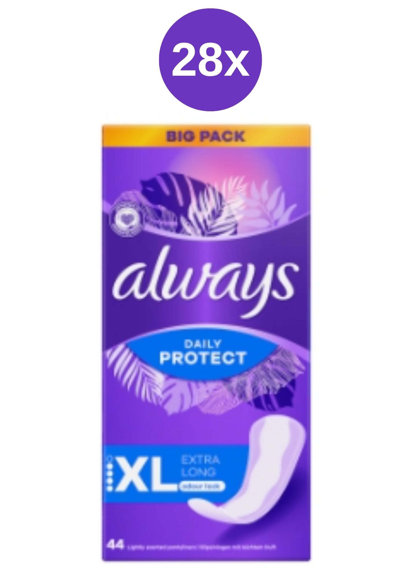 E-shop Always vložky 28x (44ks/kra) Slip Ext Long
