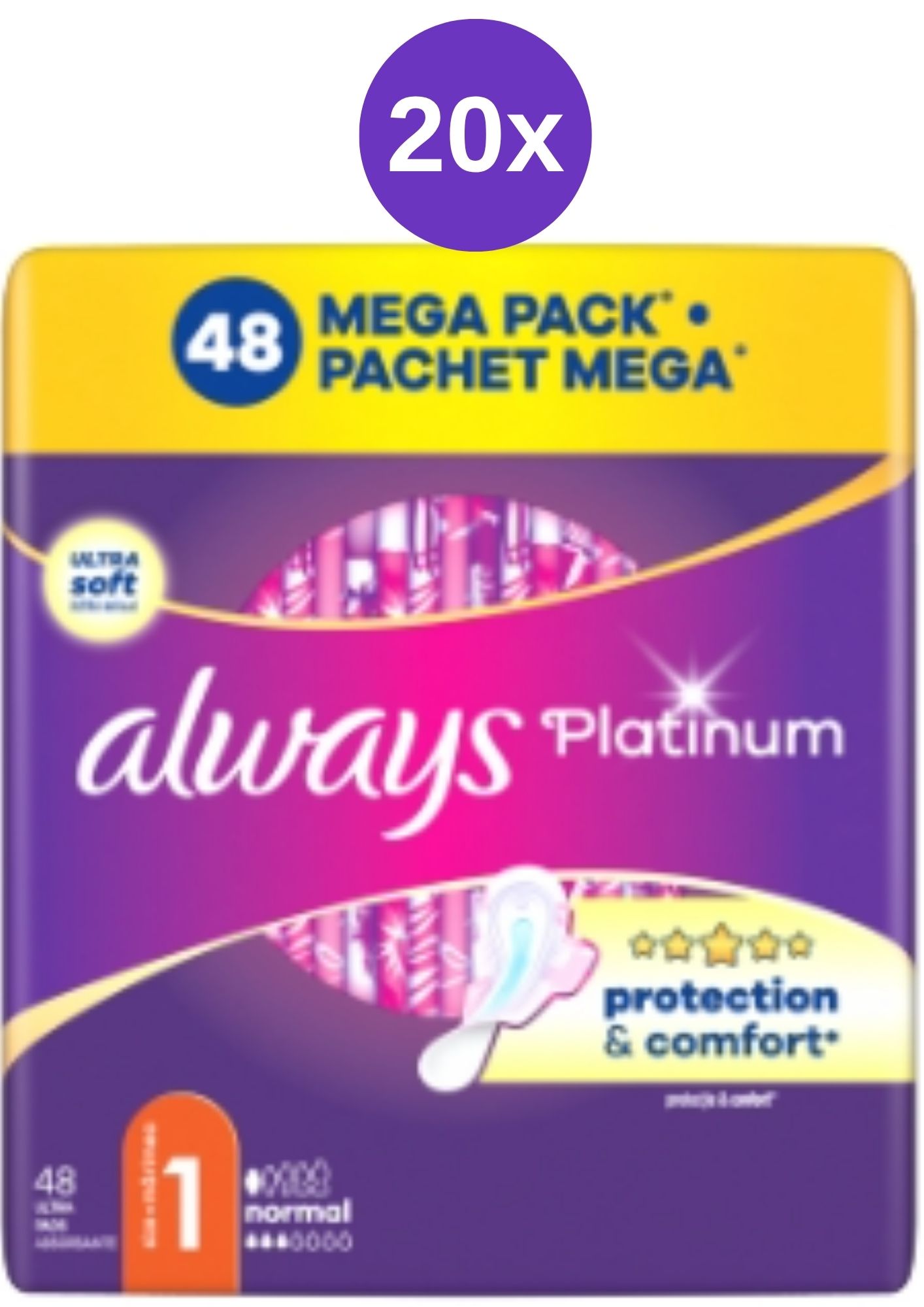 E-shop Always vložky 20x (48ks/fol) Pl Normal Mega