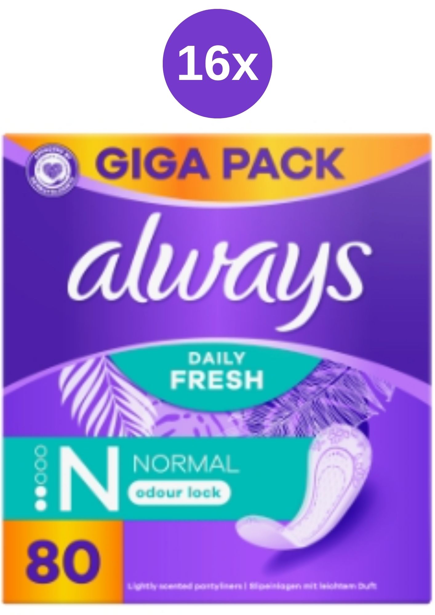 E-shop Always vložky 16x (80ks/kra) Slip Normal