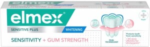 E-shop Elmex Sensitive Sensitivity + Gum Strength Whitening zubná pasta pre citlivé zuby a ďasná, 75 ml