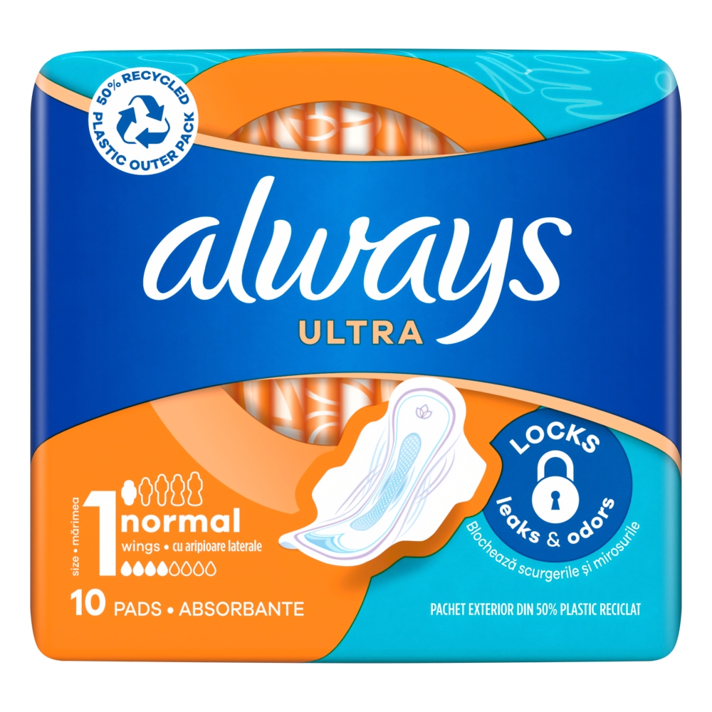 Procter & Gamble Always vložky (10ks/fol) Ultra Normal