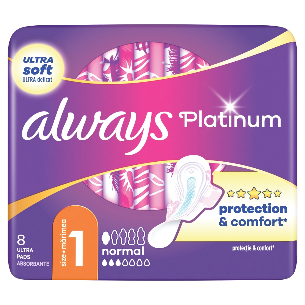 Procter & Gamble Always vložky (8ks/fol) Platinum Ultra