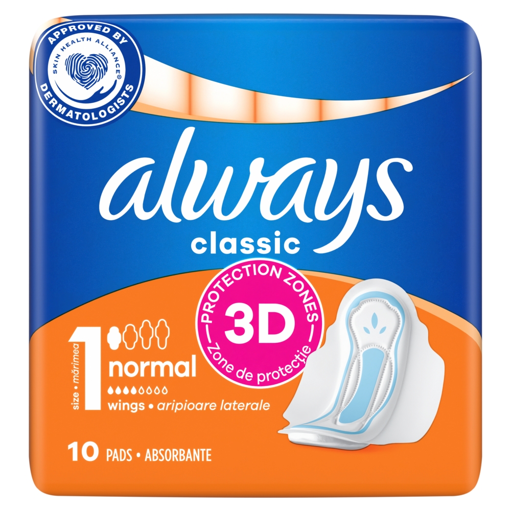Procter & Gamble Always vložky Classic 10ks Normal