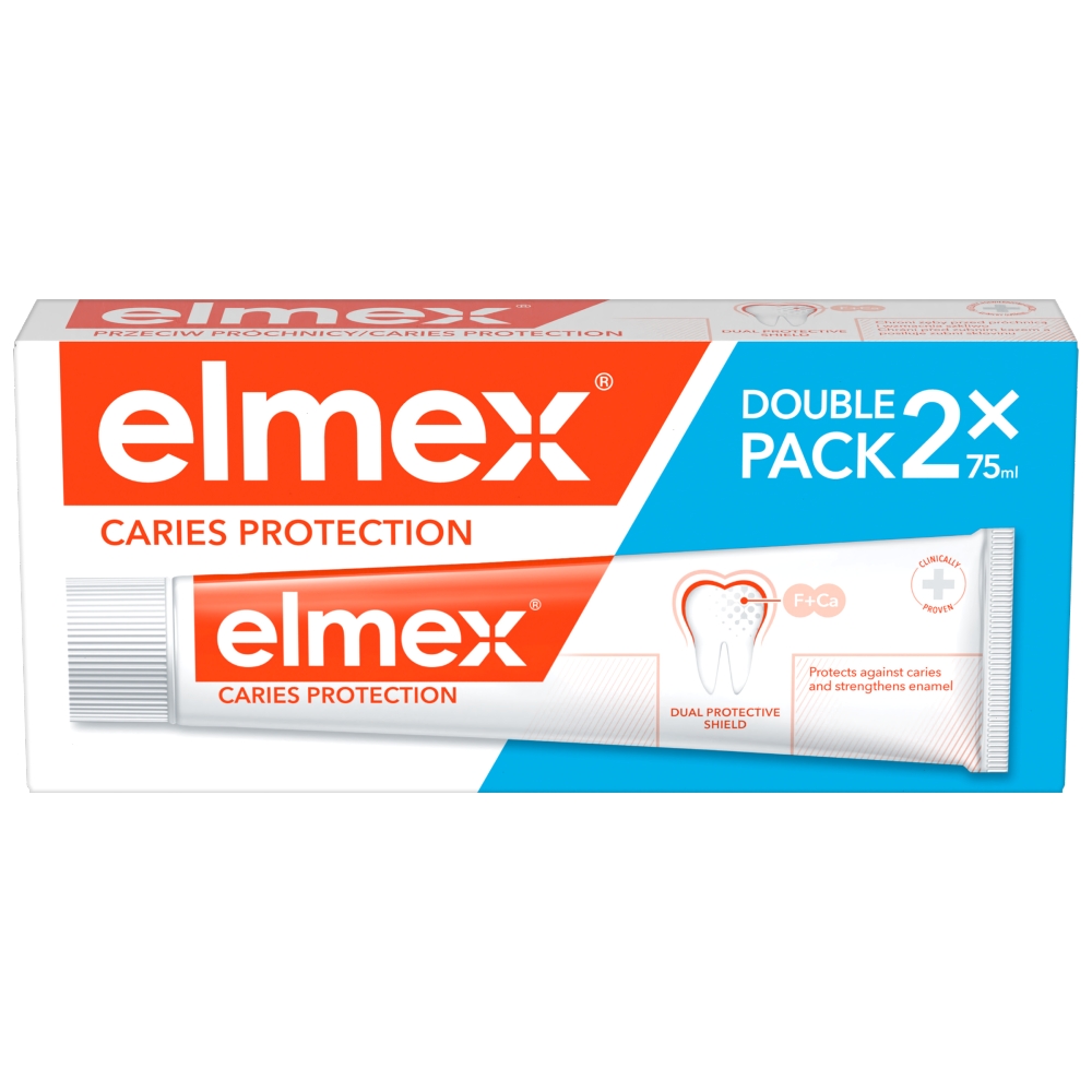 Colgate - Palmolive Elmex zubná pasta 2x75ml Anti Caries (oranžová) DUOPACK