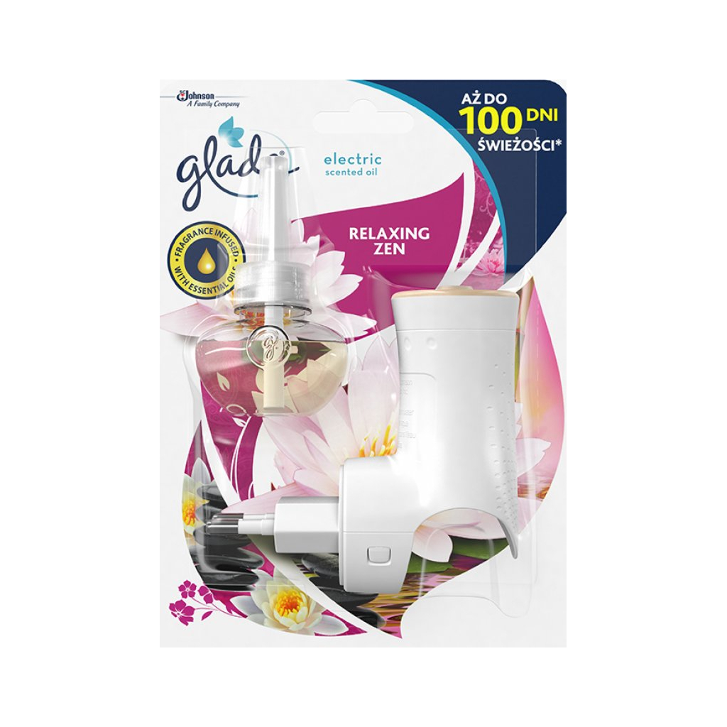 S.C.Johnson Glade Electric Scented Oil Relaxing Zen elektrický osviežovač vzduchu strojček + náplň 20 ml