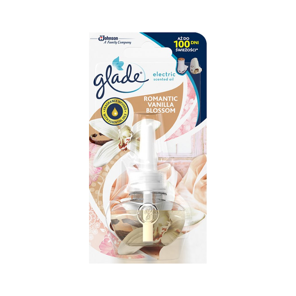 S.C.Johnson Glade Electric Scented Oil Romantic Vanilla Blossom elektrický osviežovač vzduchu náhradná náplň 20 ml