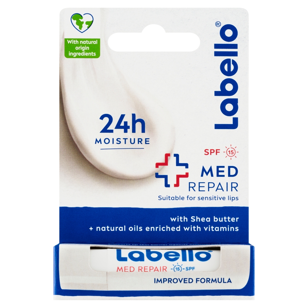 Beiersdorf Labello Med Repair ošetrujúci balzam na pery 4,8g