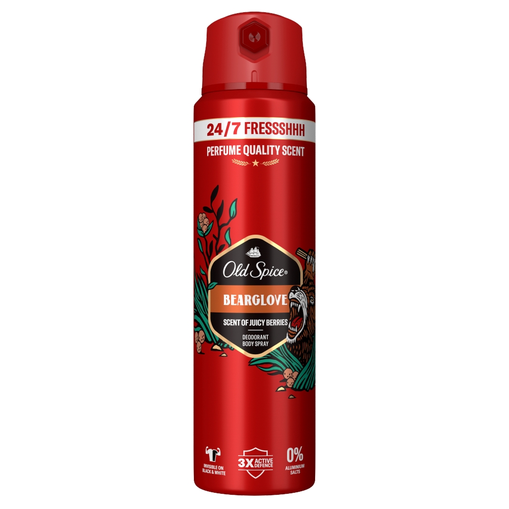 Procter & Gamble OLD SPICE DEO SPRAY 150ML BEARGLOVE