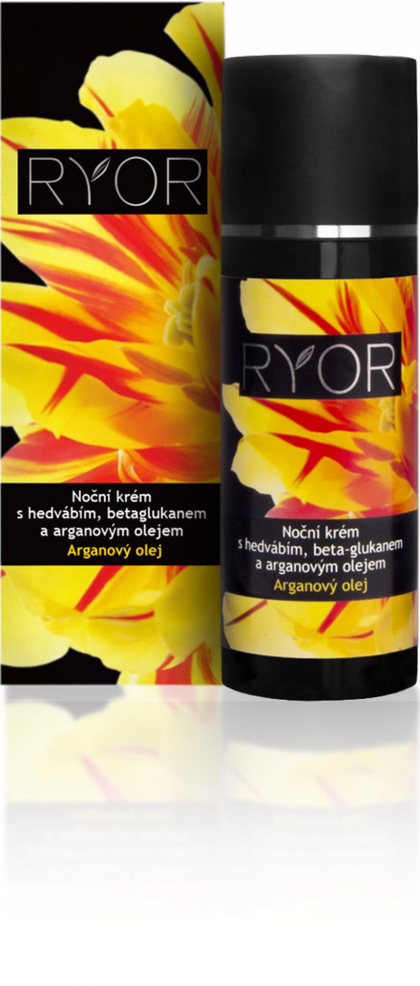 RYOR a.s. Ryor Argan nočný krém s hodvábom beta-glukánom a arganovým olejom 50 ml