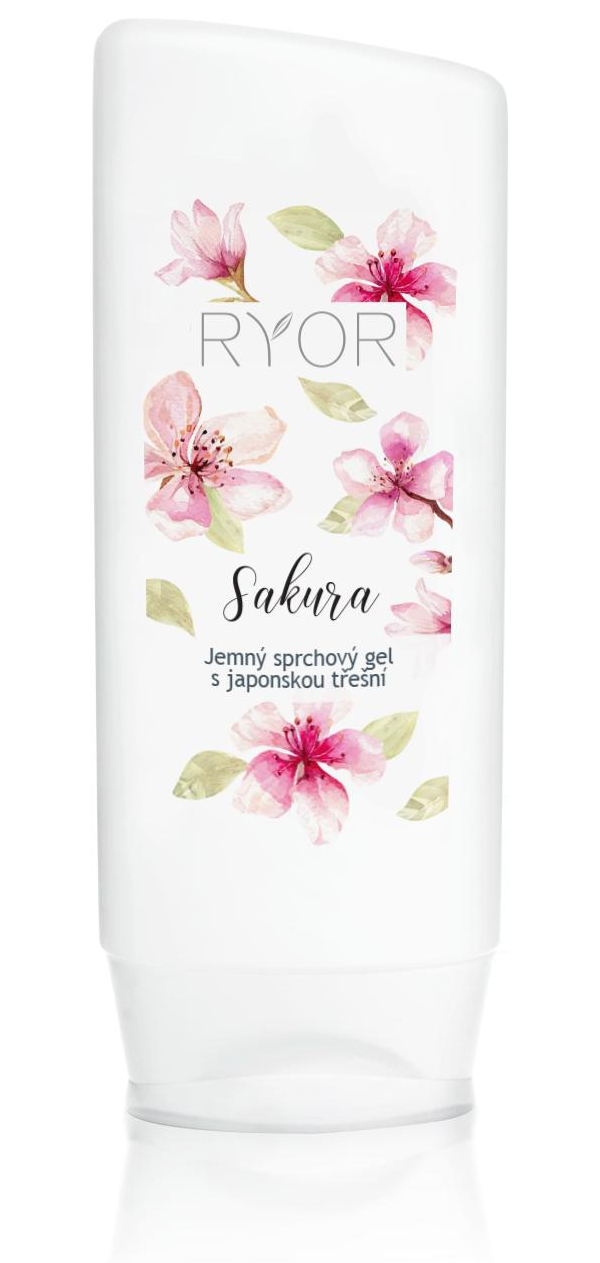 Ryor a.s Ryor Sakura jemný sprchový gél s japonskou čerešňou 200 ml