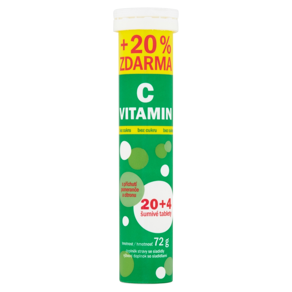 Vitar Vitamín C 24 šumivých tabliet 72g