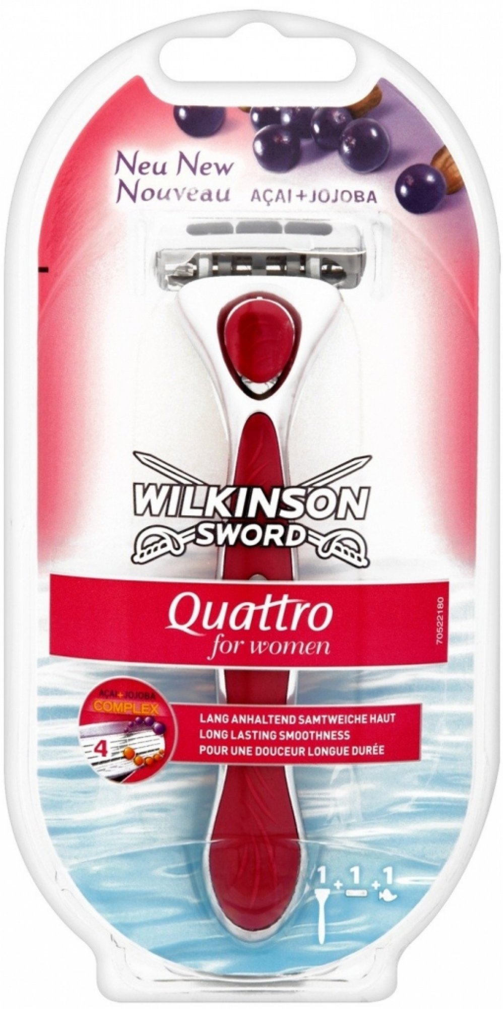 Wilkinson Sword Quattro for Women + 1 ks hlavice