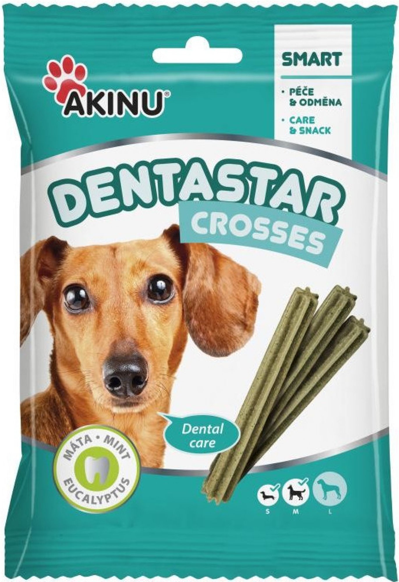 Akinu Denta Star čistič zubov pochúťky s mätou 7ks 110 g