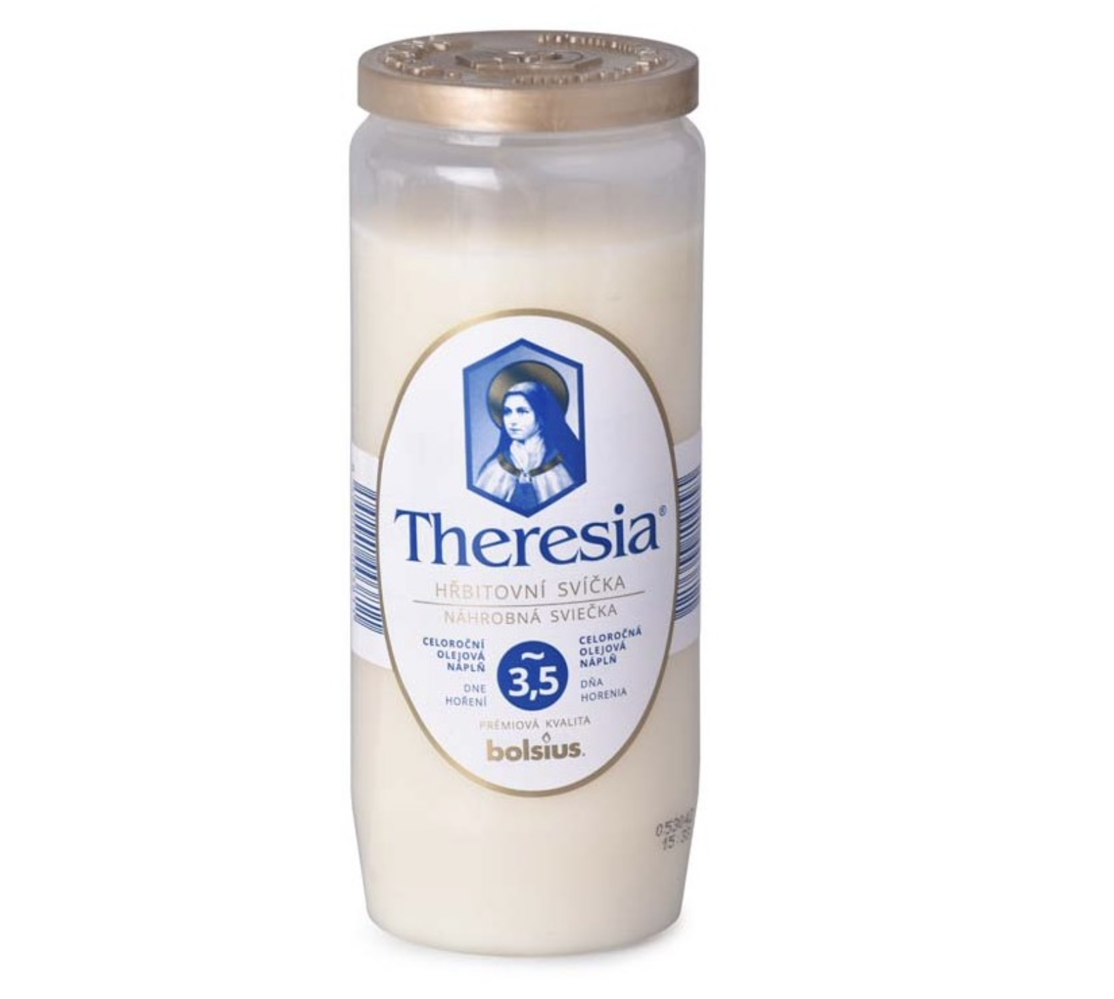 Bolsius International BV, Nederland Bolsius Theresia kompozitná biela 230 g