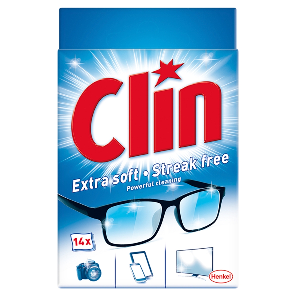 Clin čistiace obrúsky na okuliare 14 ks