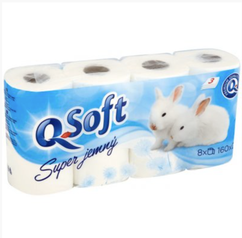 Q-SOFT 3-vrstvový 8 ks
