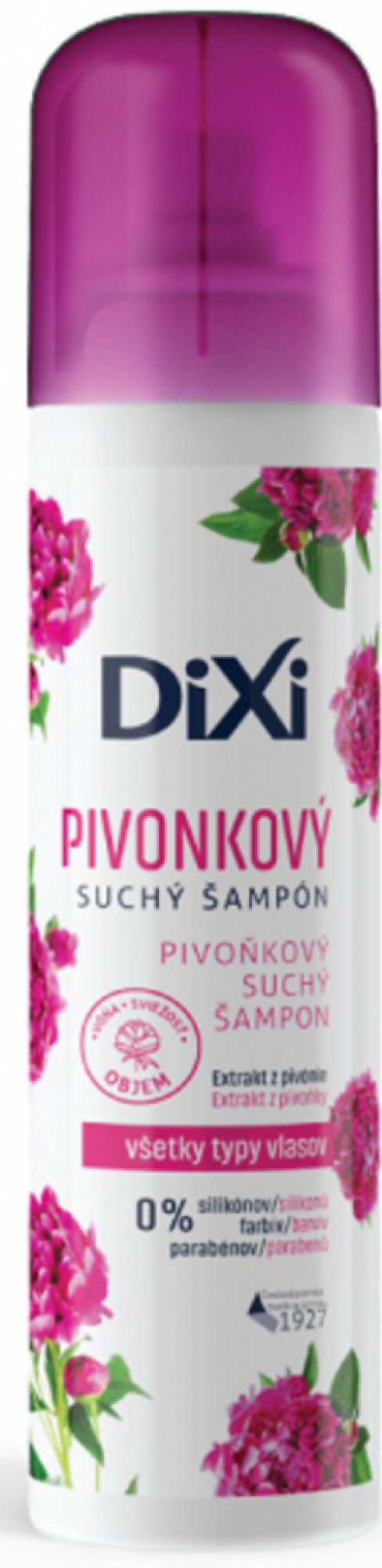 Dixi Pivoňkový suchý šampón na vlasy 200 ml
