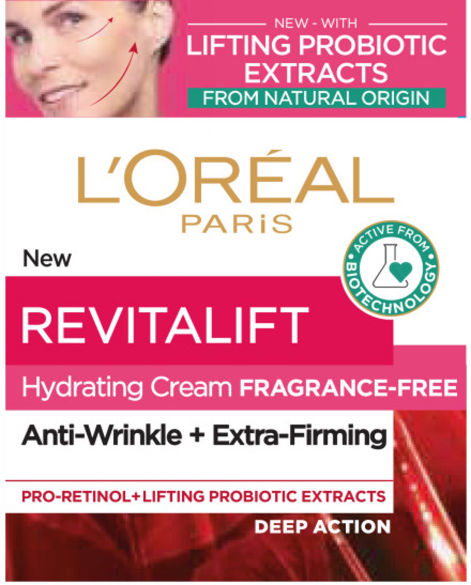 L´Oréal Revitalift Hydrating Cream Fragrance Free 50 ml