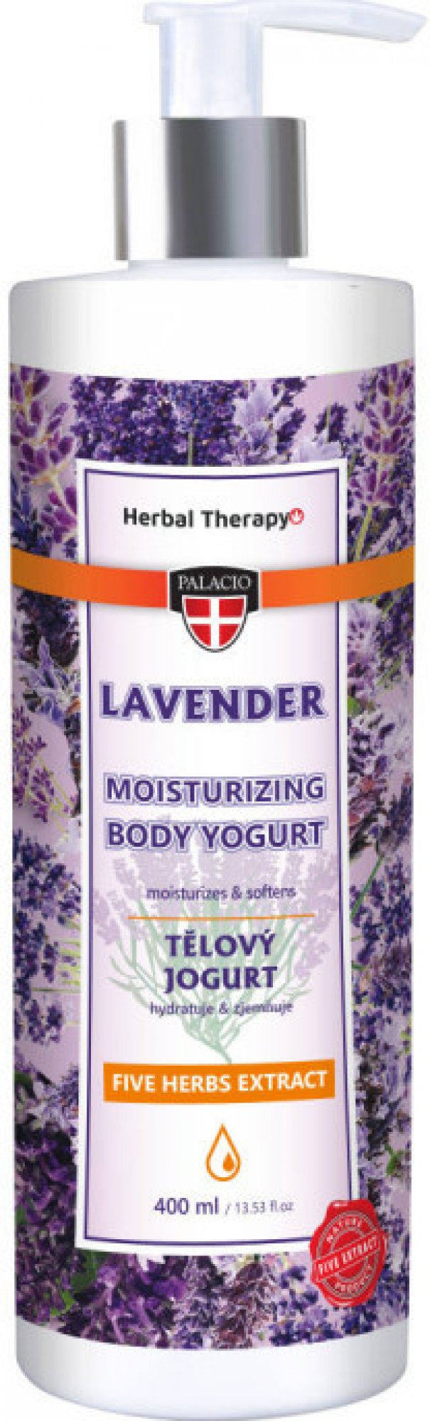 Palacio Levanduľa telový jogurt s pumpičkou 400 ml