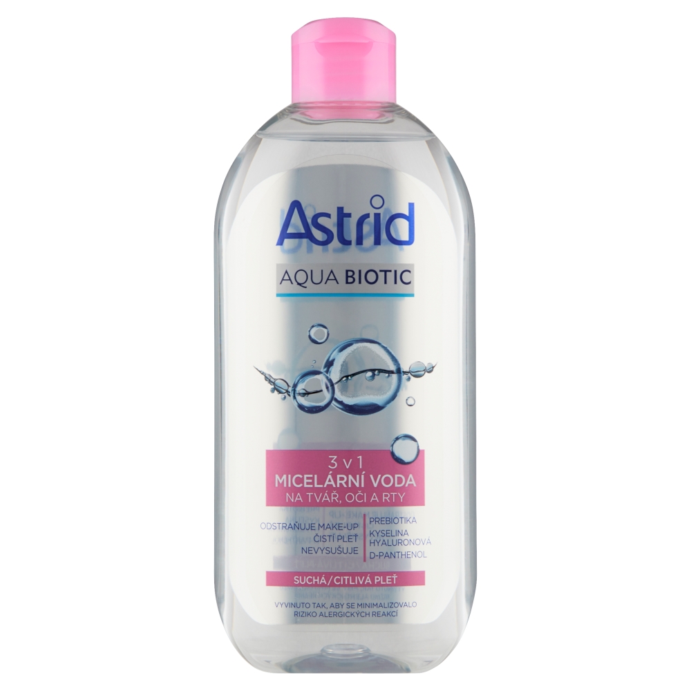 ASTRID T. M. Astrid micelárna voda 100ml AquaBiotic pre suchú pleť
