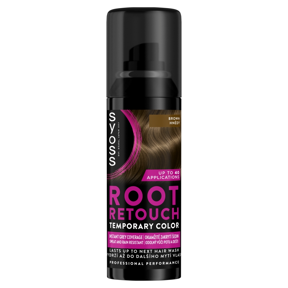 SYOSS Root Retoucher hnedý sprej na odrasty 120 ml
