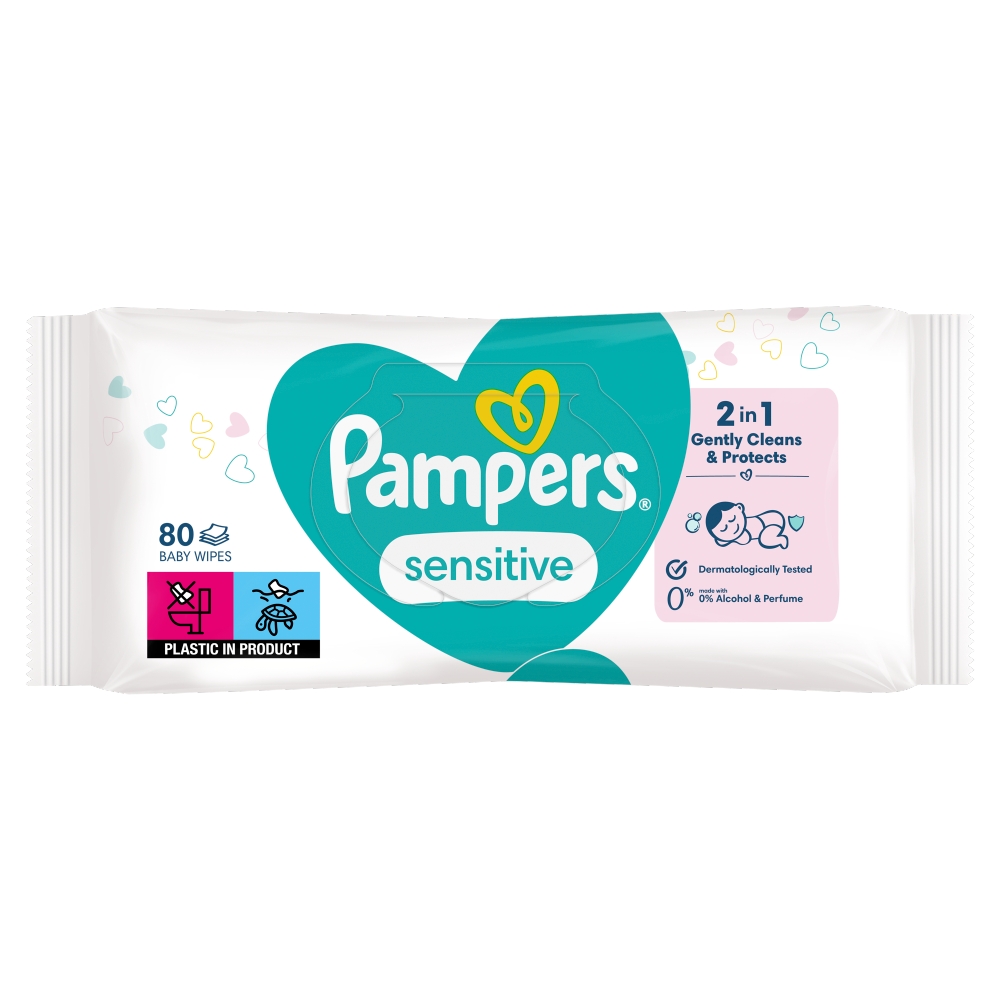 Procter & Gamble Pampers detské obrúsky 80ks Sensitive